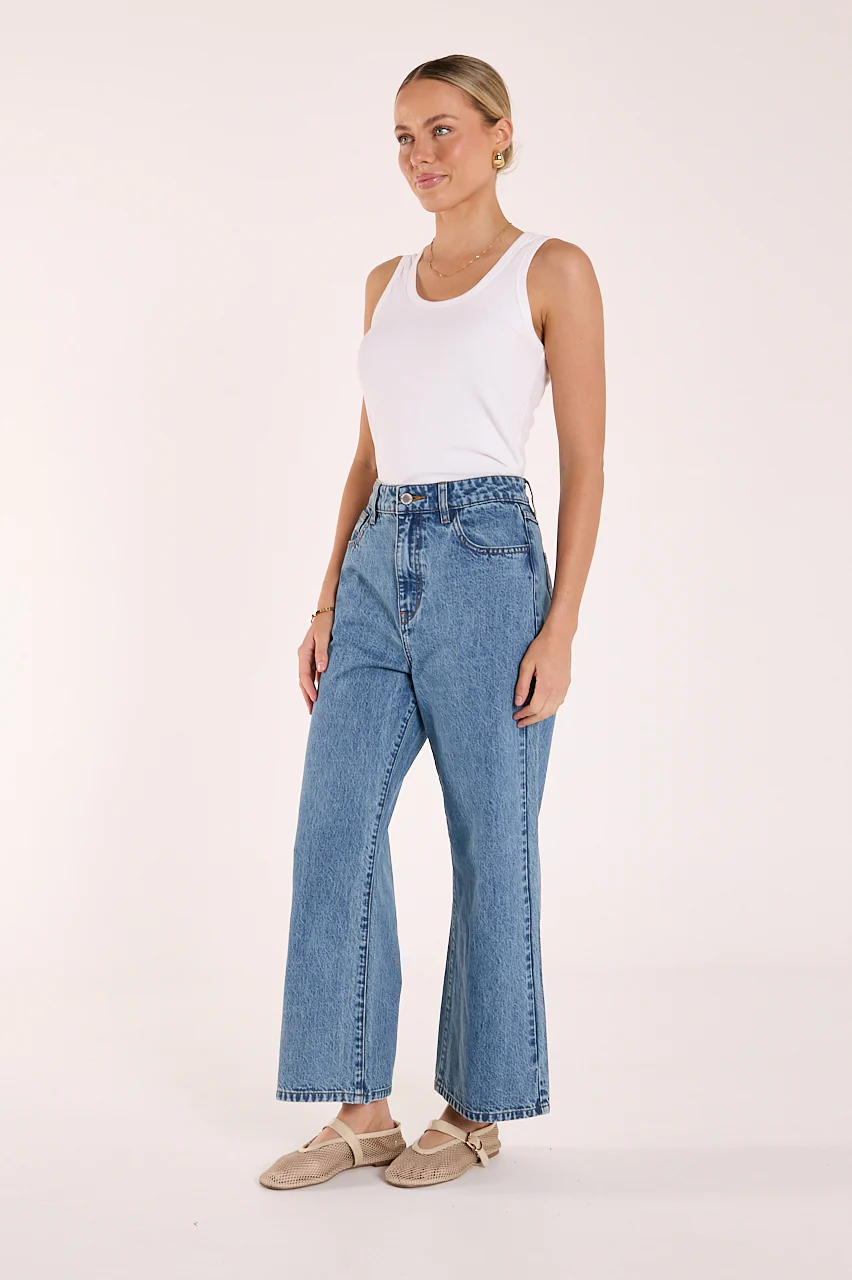 Stevie Cropped Jean - Deep Blue - Image 6