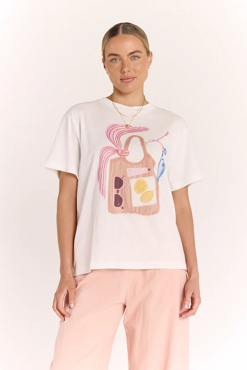 Summer Tote Graphic Tee - White - Image 2
