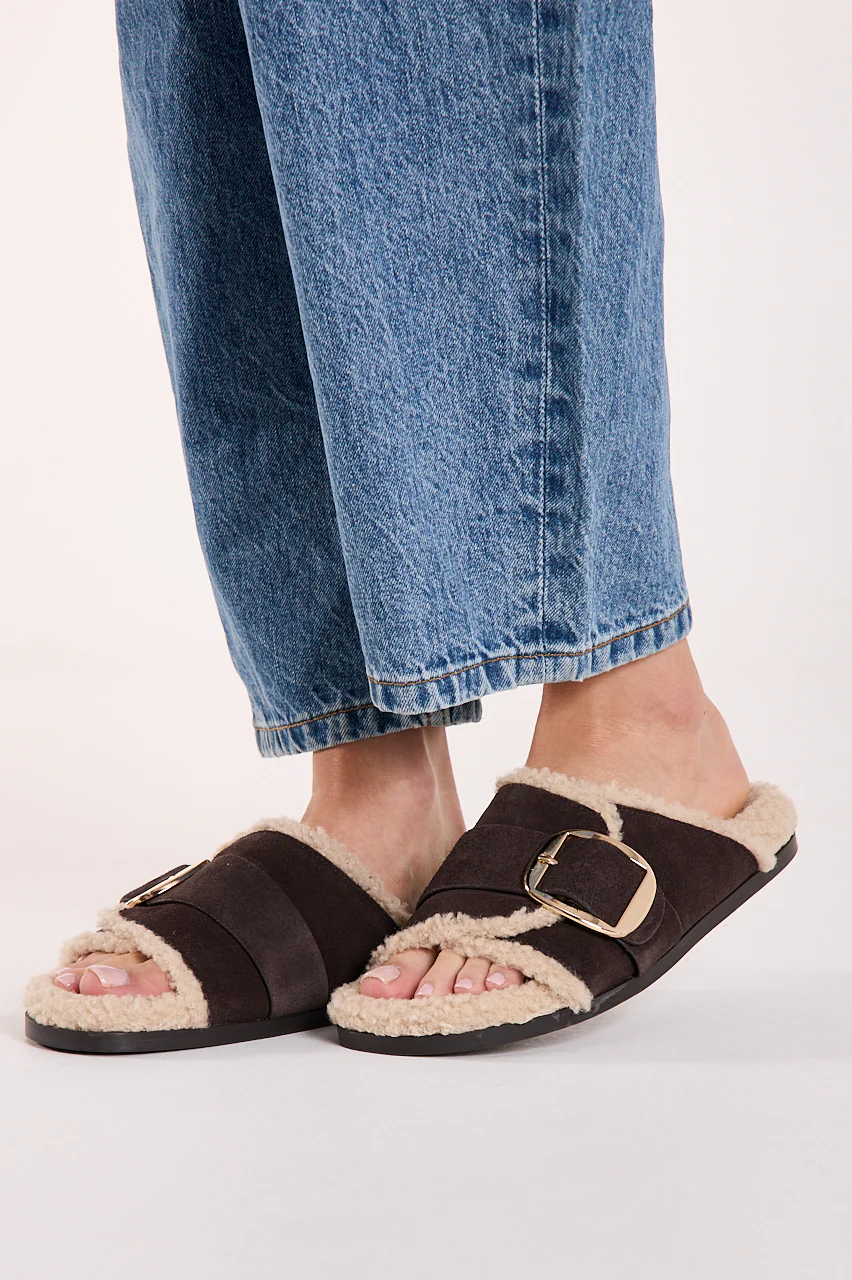 Sweden Flat - Chocolate Suede