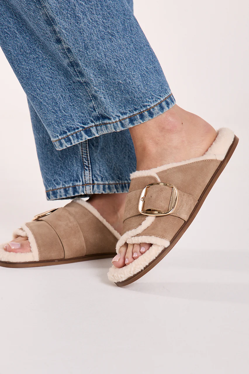 Sweden Flat - Taupe Suede - Image 3