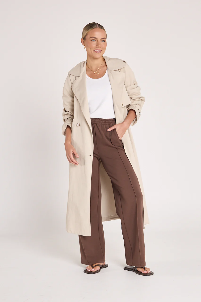 Theo Longline Trench - Stone - Image 5