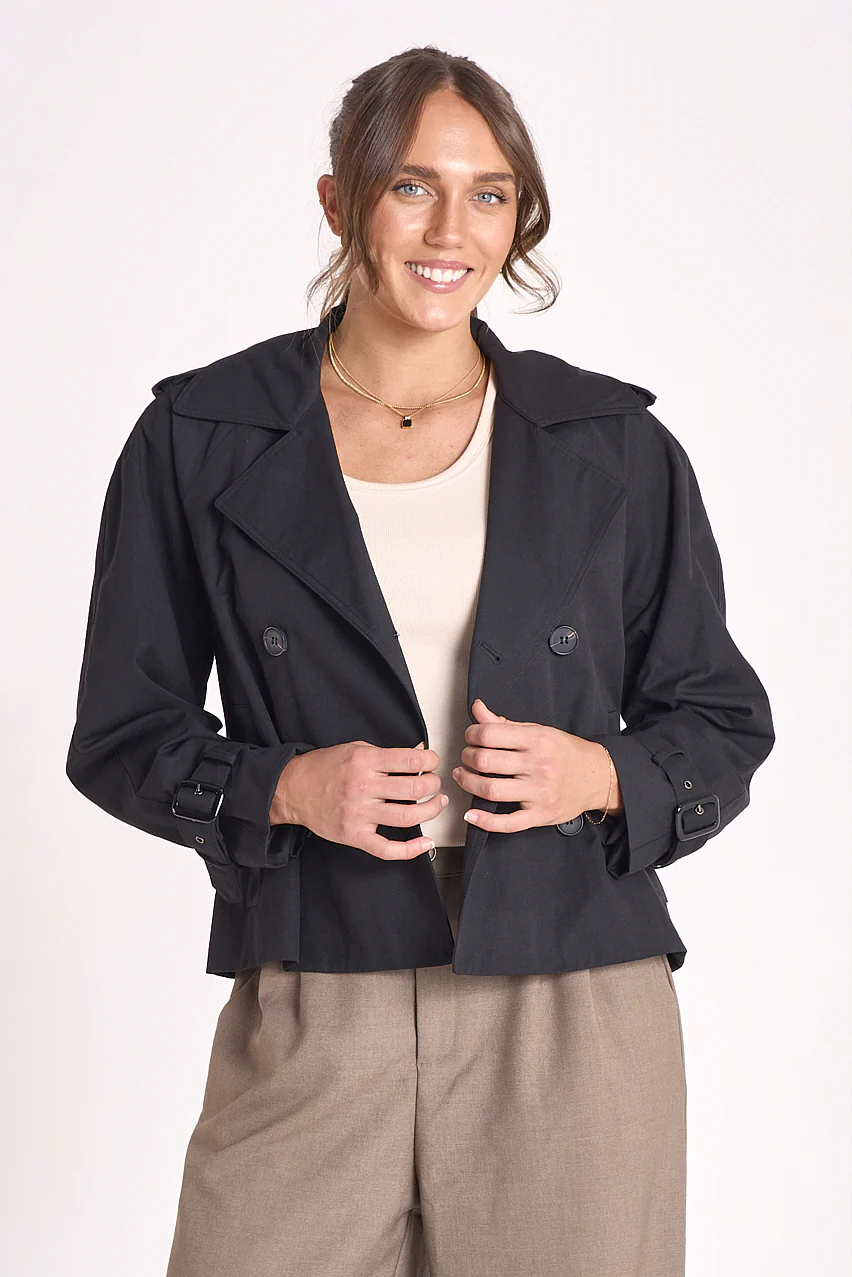 Theo Trench - Black - Image 2