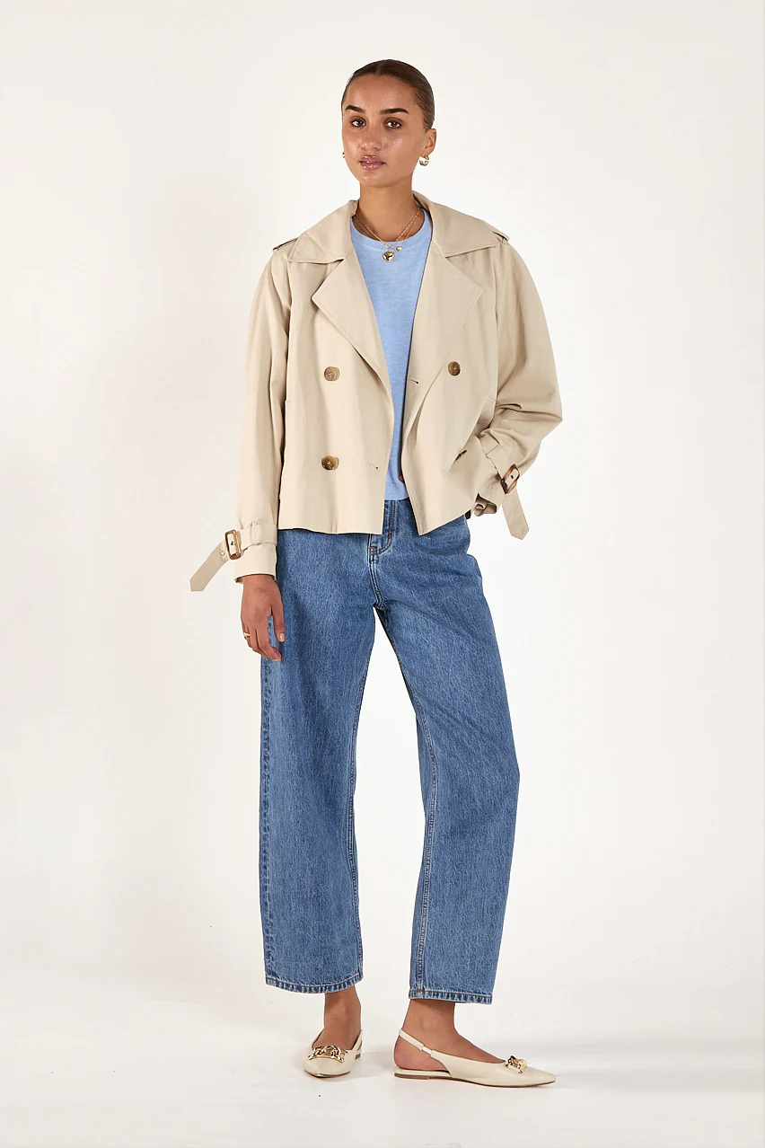 Theo Trench - Stone - Image 3