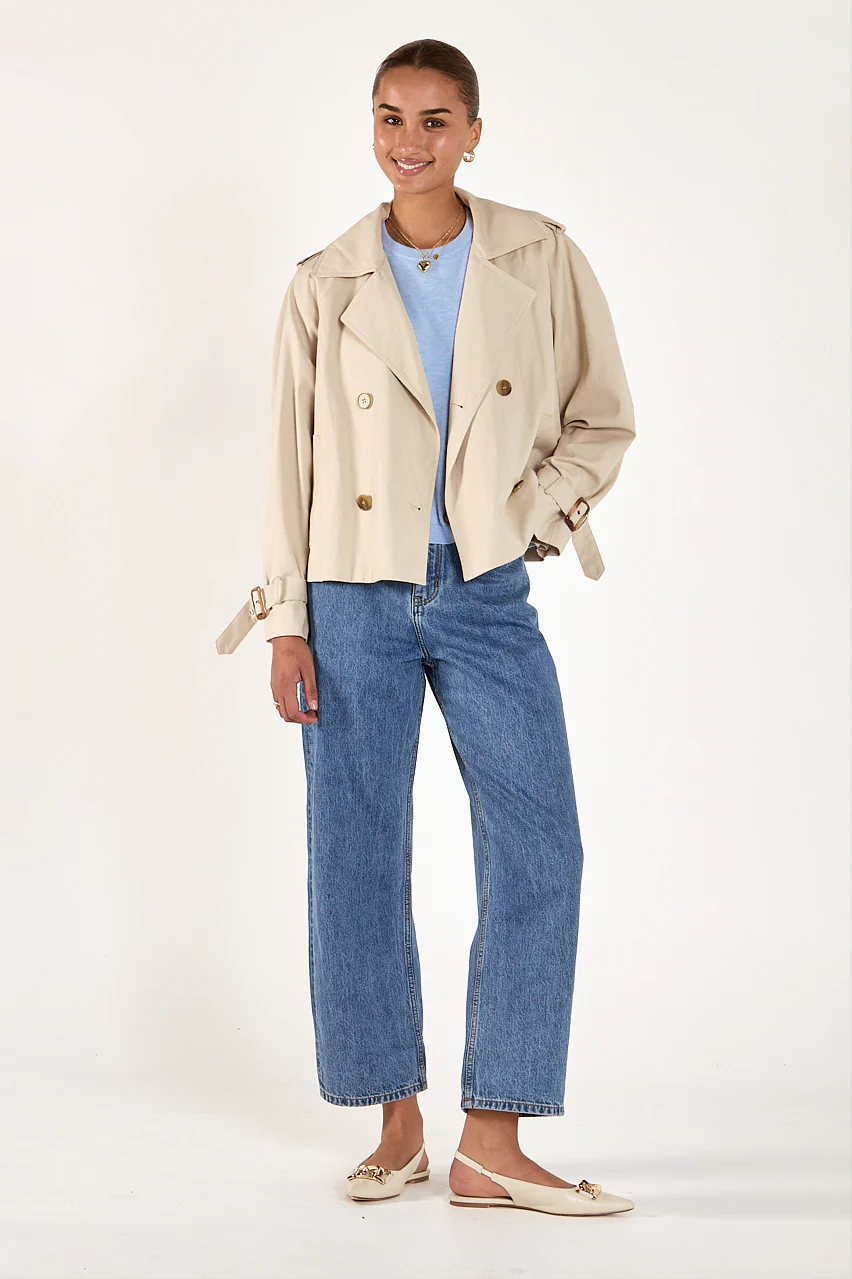 Theo Trench - Stone - Image 5