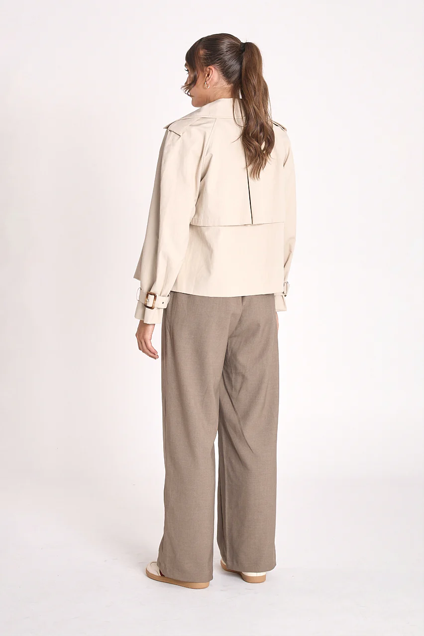 Theo Trench - Stone - Image 6