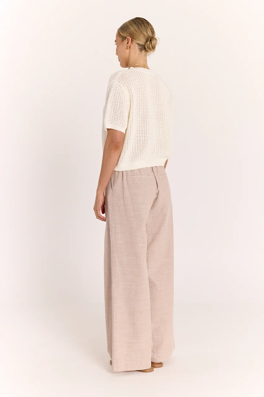 Tilly Pant - Mocha Pinstripe - Image 6