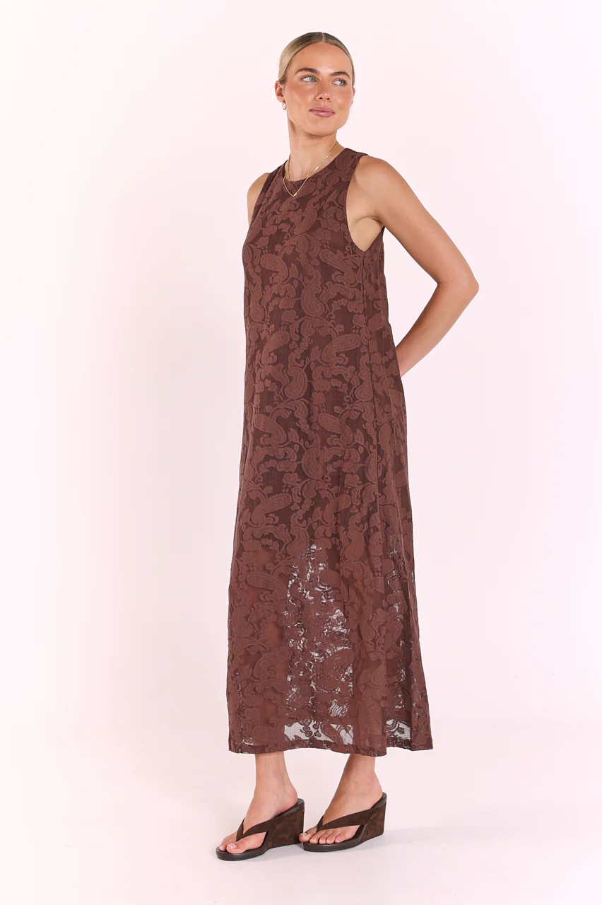 Valerie Dress - Cocoa Lace - Image 5