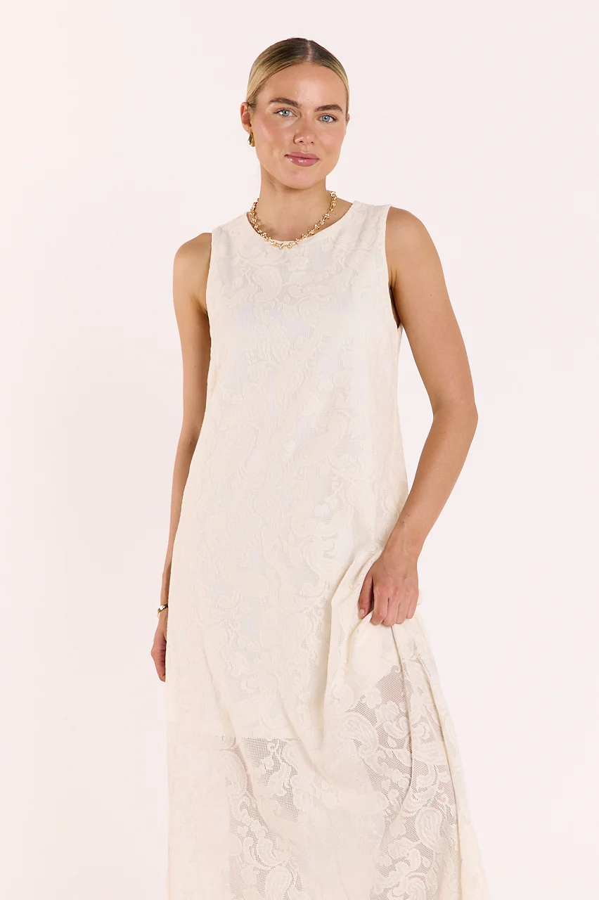 Valerie Dress - Cream Lace - Image 3