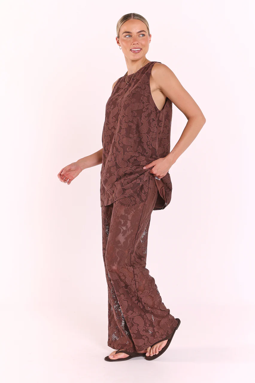 Valerie Pant - Cocoa Lace - Image 7