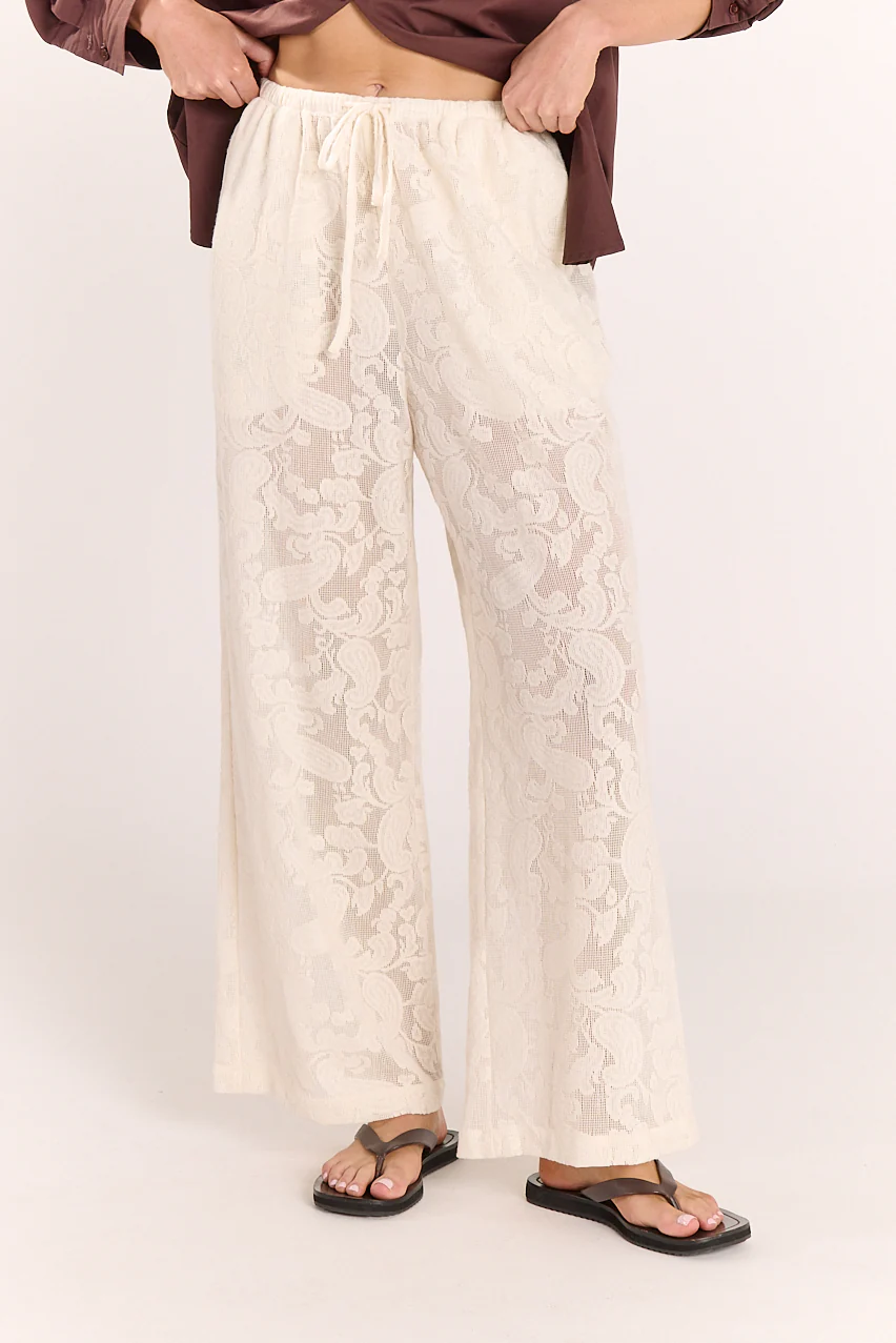Valerie Pant - Cream Lace - Image 4