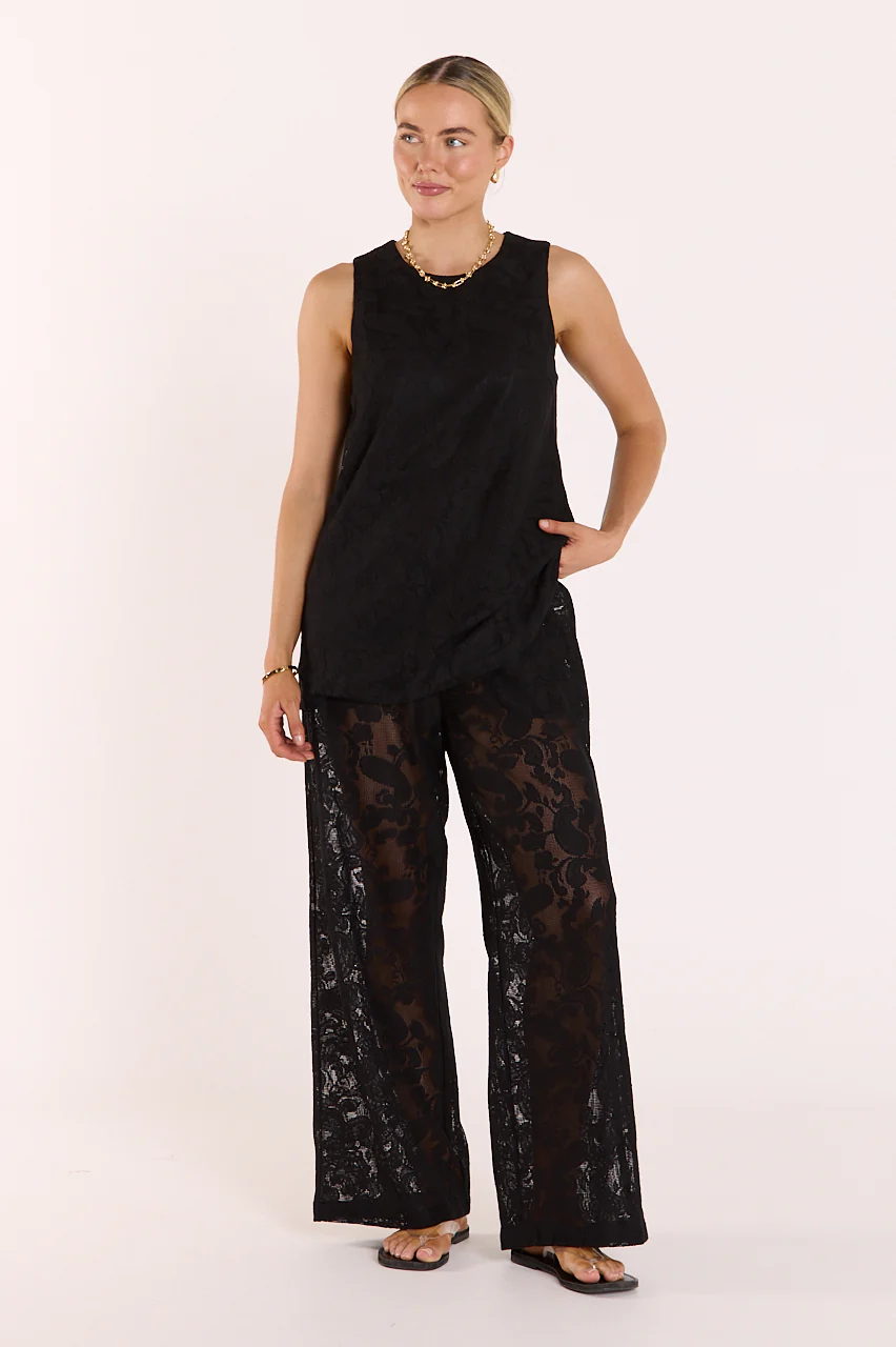 Valerie Tank - Black Lace - Image 3