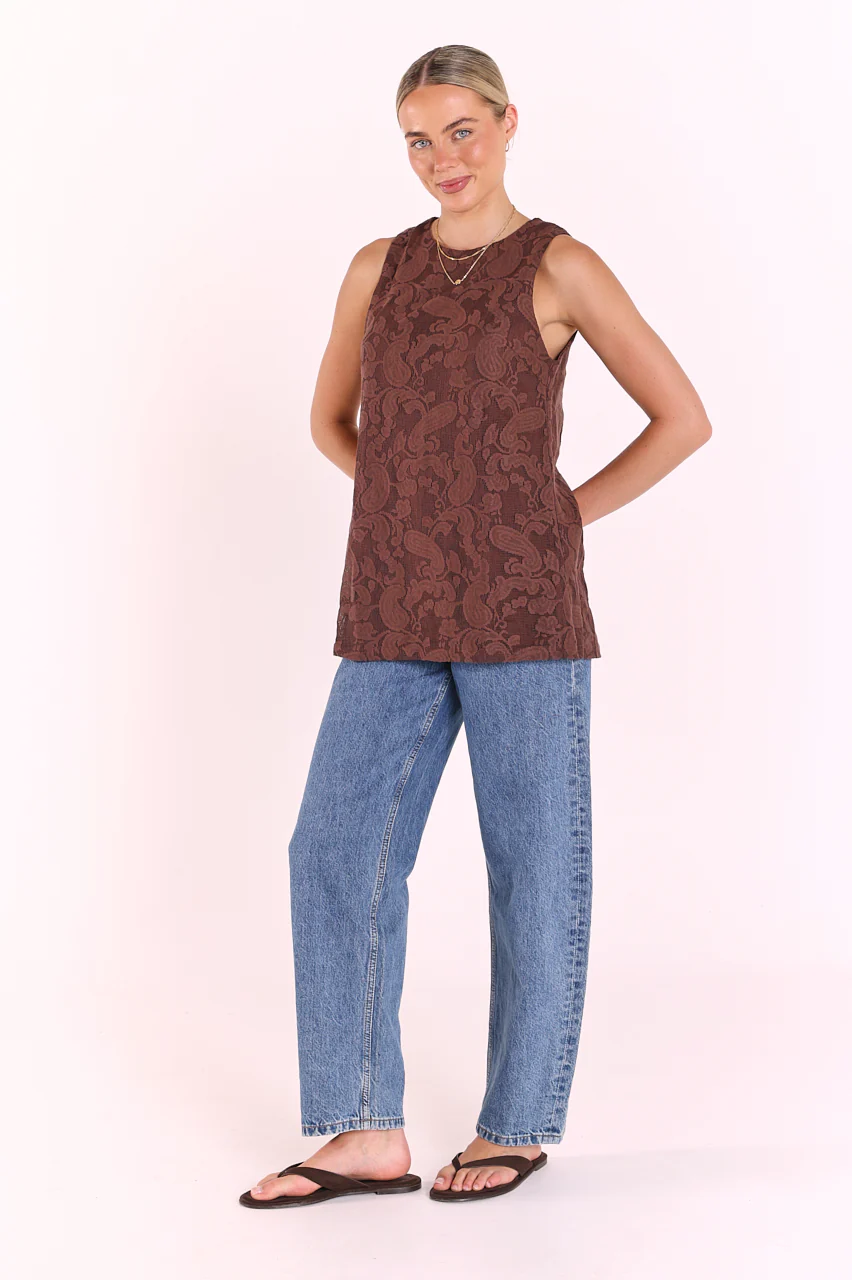 Valerie Tank - Cocoa Lace - Image 5