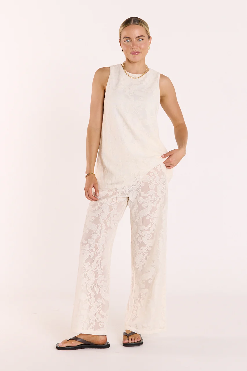Valerie Tank - Cream Lace - Image 3