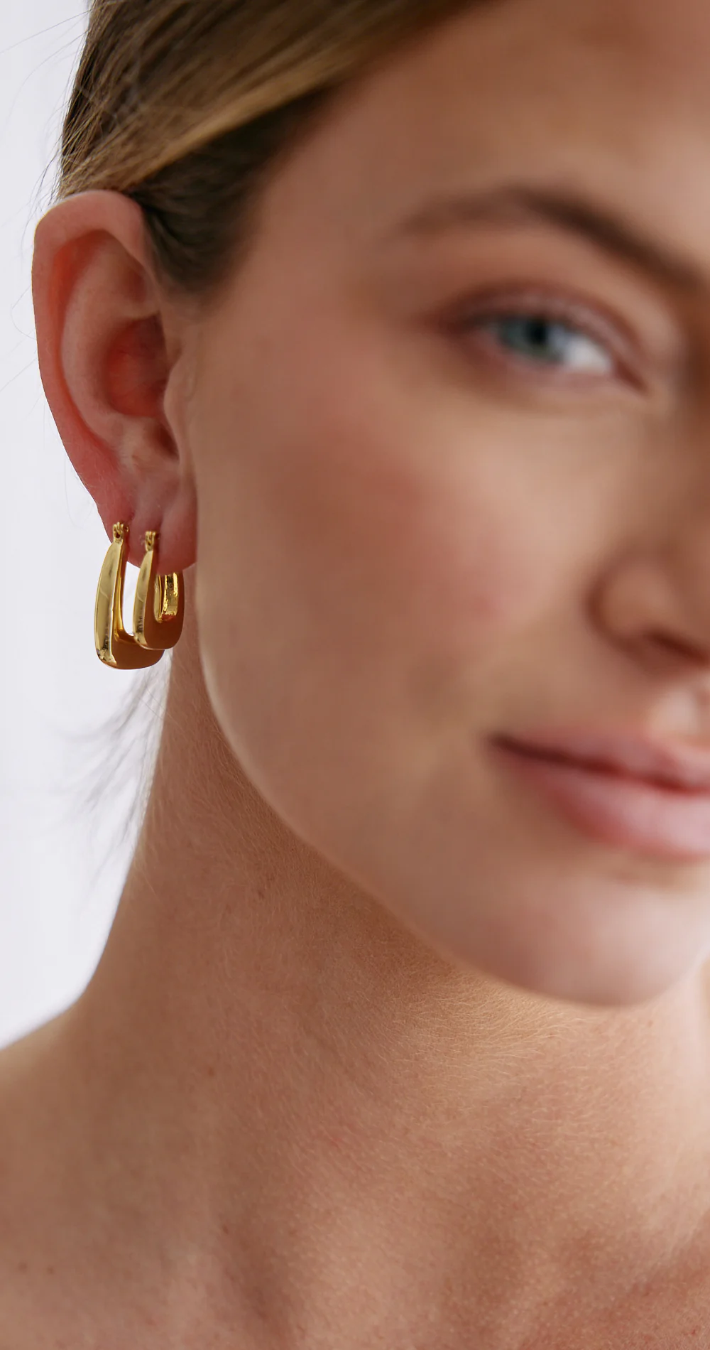 Violet Hoop Earrings 2 Pack - Gold