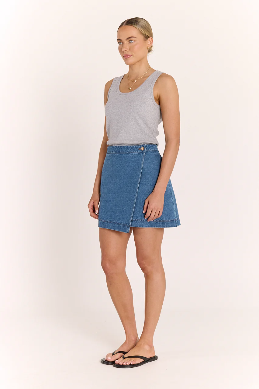 Violet Wrap Skirt - Amalfi Blue - Image 6