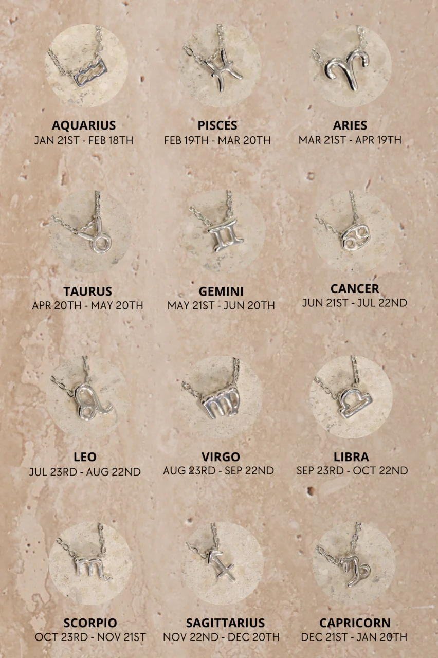 Zodiac Necklace - Silver - Image 2